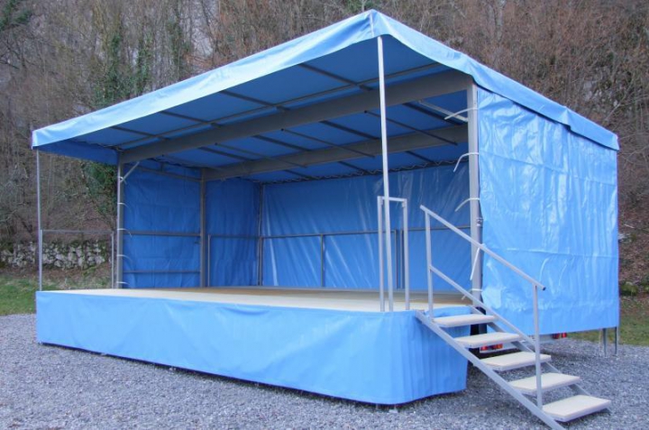 Podium Roulant 40m² - PROMO-SCENE  alu 
